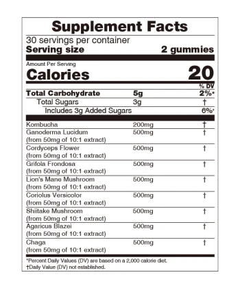 Mushroom Complex Gummies formula