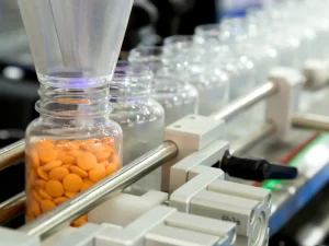 automated supplement bottle packaging line